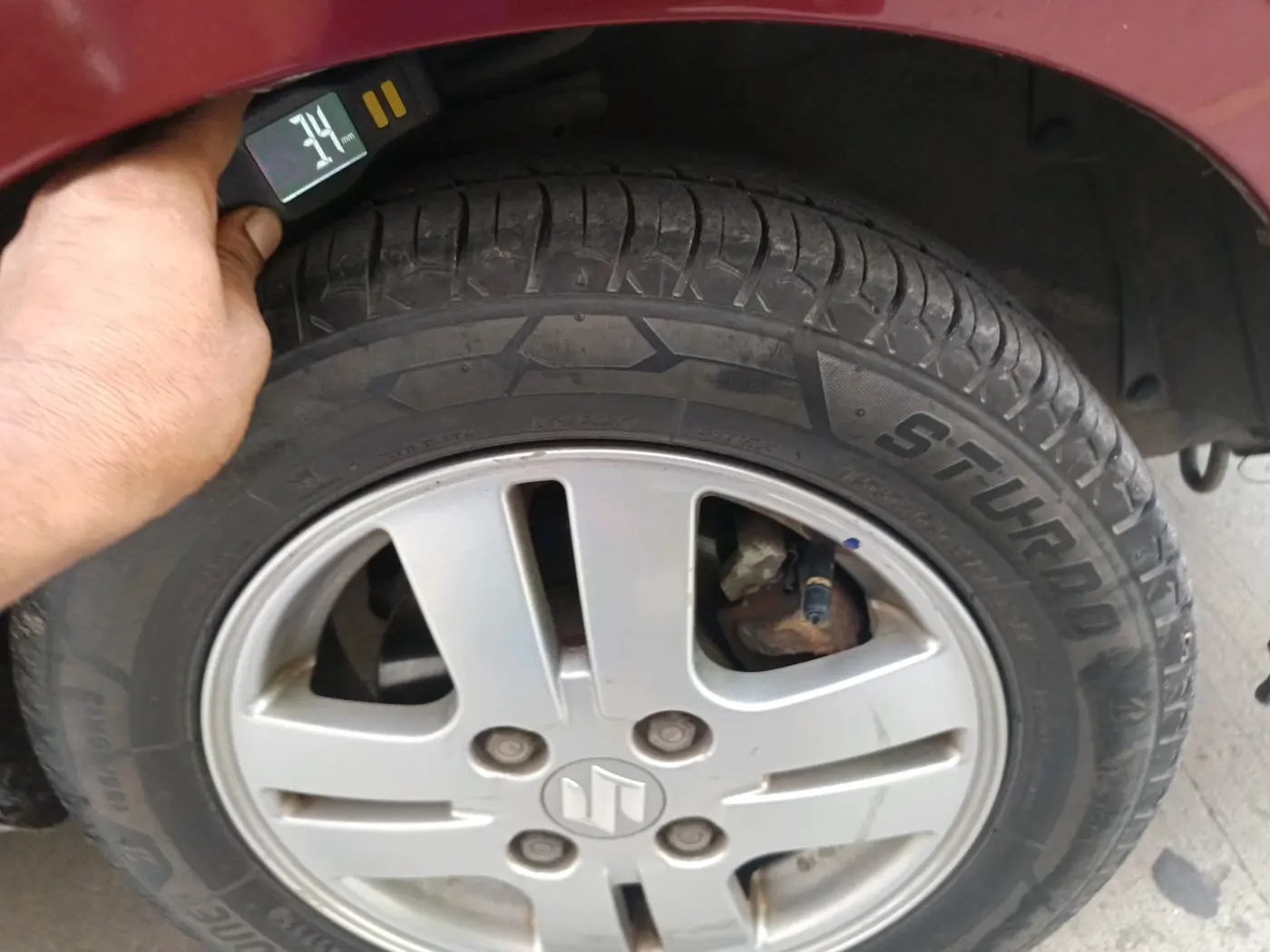 2013 Maruti Alto K10 VXI, Petrol, Manual, 95,840 km, tyre