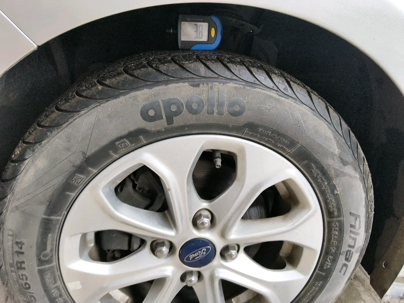 2018 Ford Figo Aspire TITANIUM 1.2 PETROL, Petrol, Manual, 50,416 km, tyre