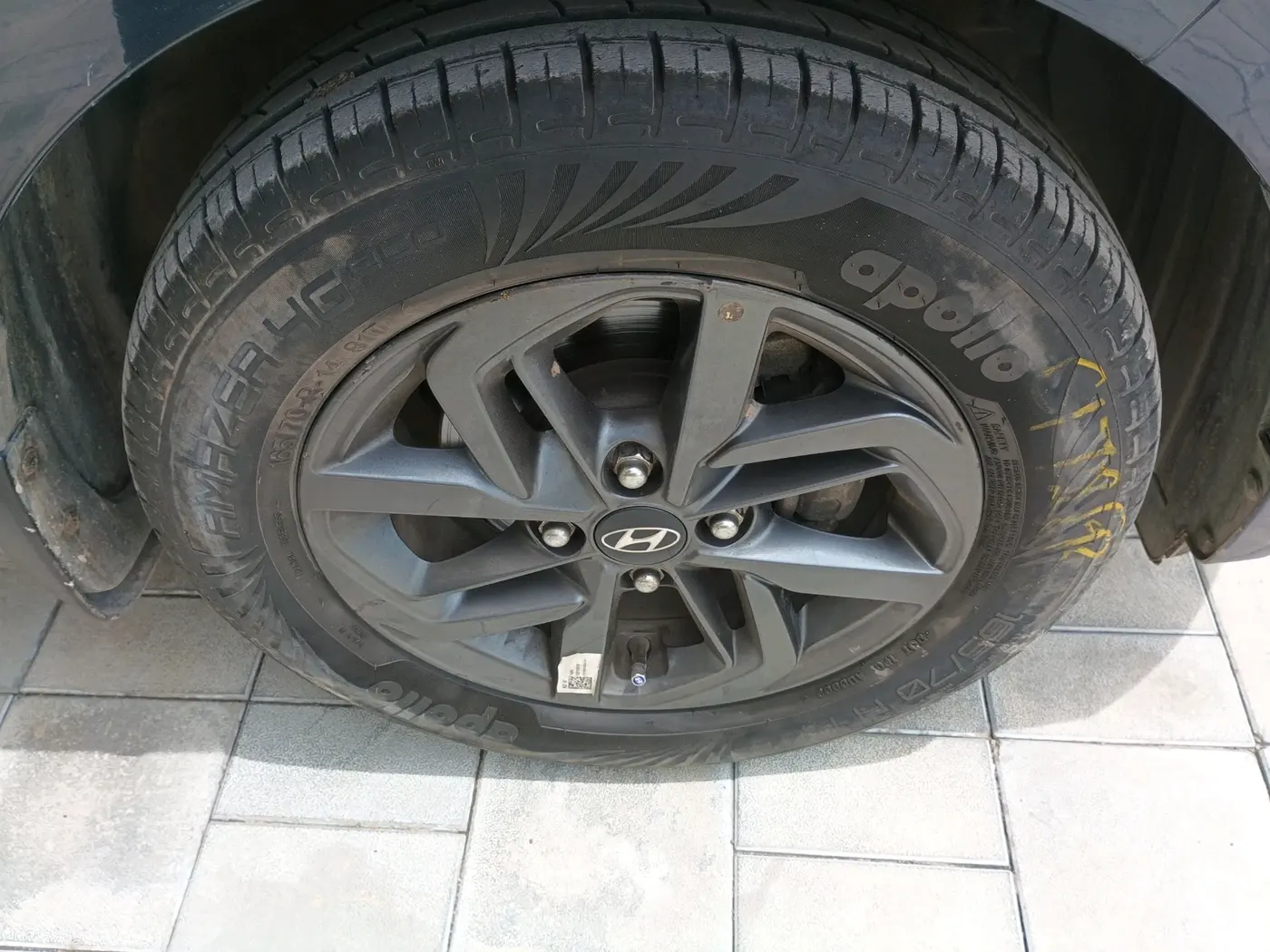 2021 Hyundai GRAND I10 NIOS SPORTZ AMT 1.2 KAPPA VTVT, Petrol, Automatic, 14,913 km, tyre