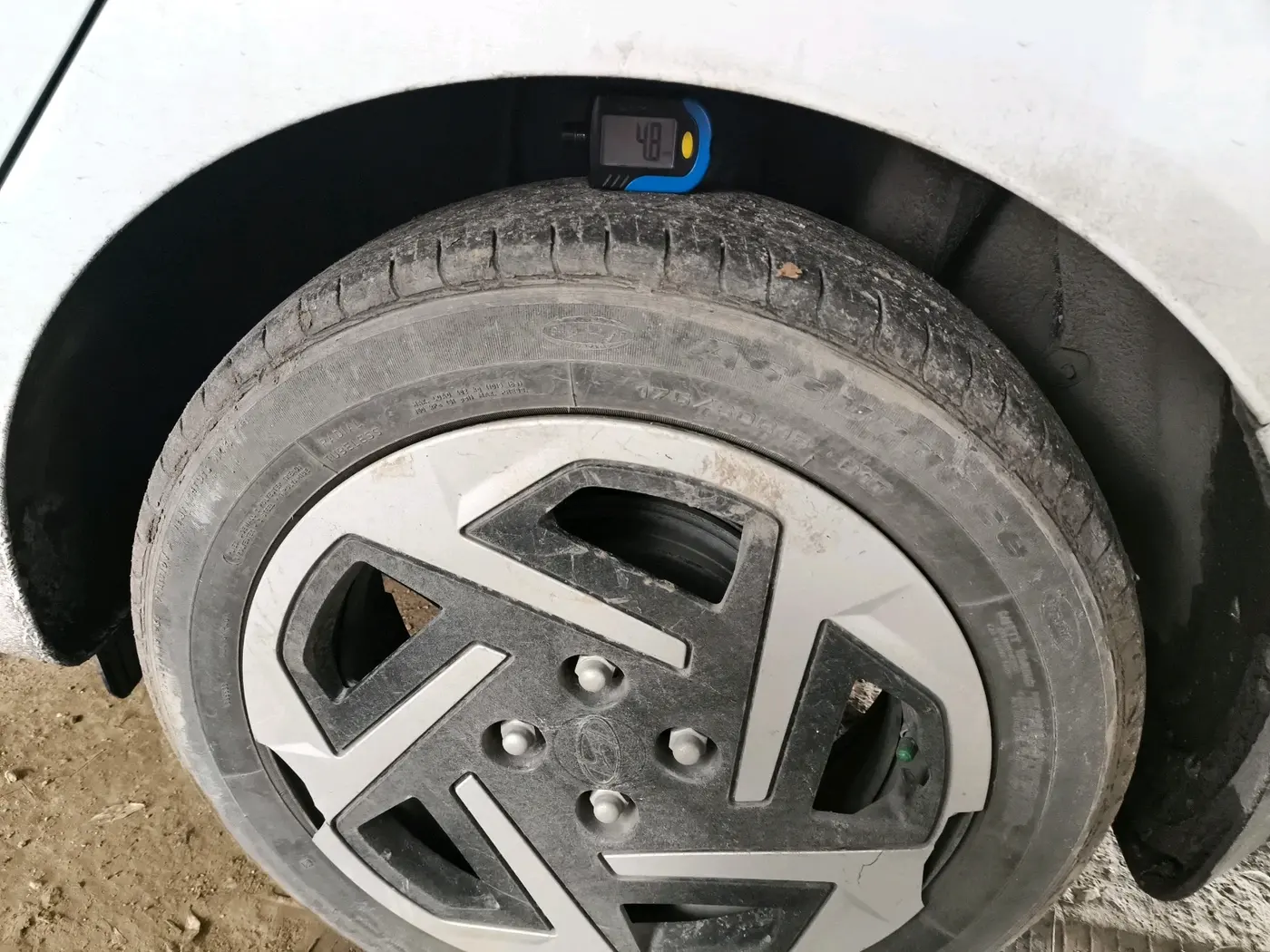 2023 Hyundai AURA S 1.2 CNG, CNG, Manual, 52,756 km, tyre