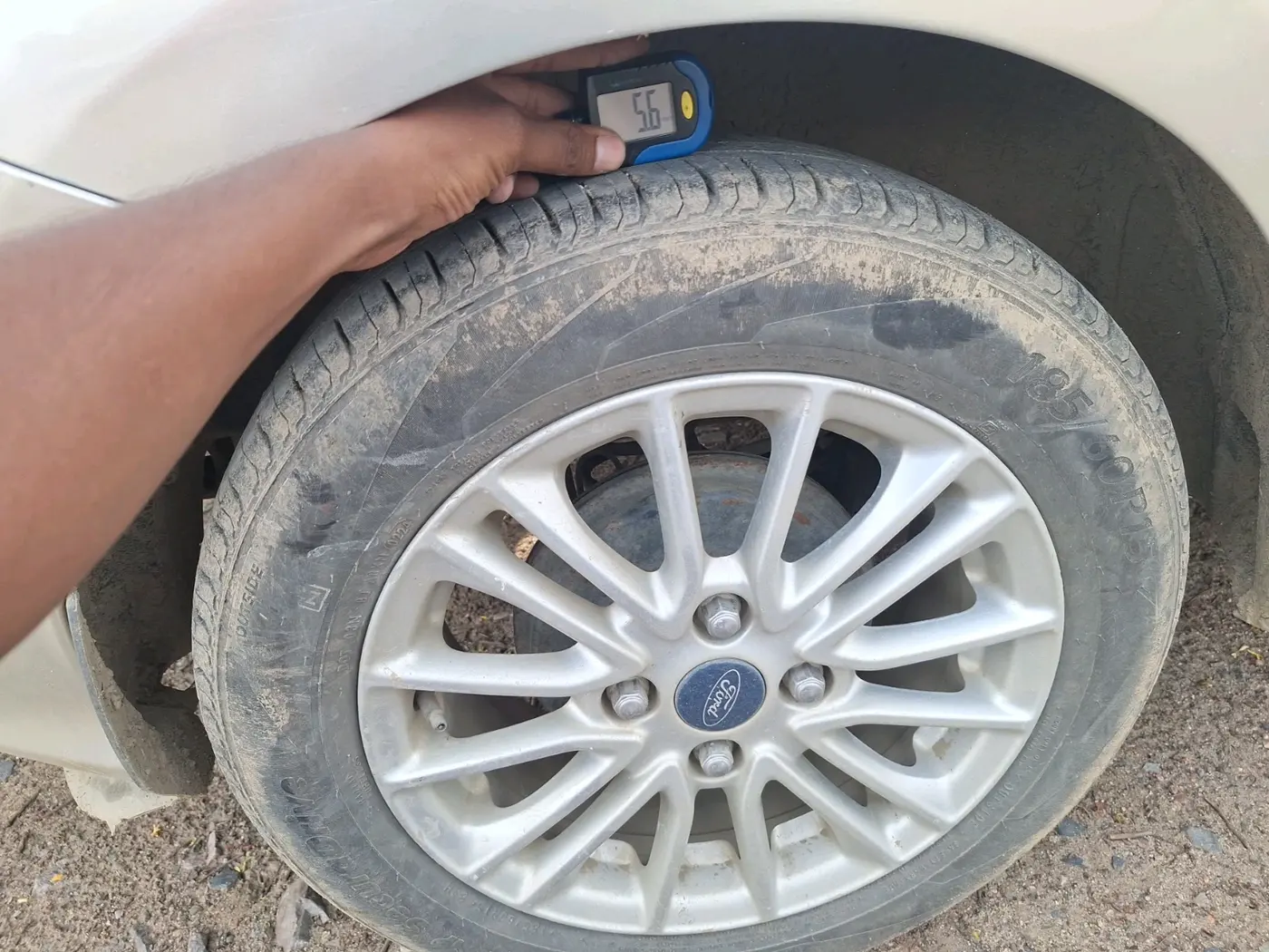 2019 Ford Figo Aspire TITANIUM 1.2 PETROL, Petrol, Manual, 30,345 km, tyre