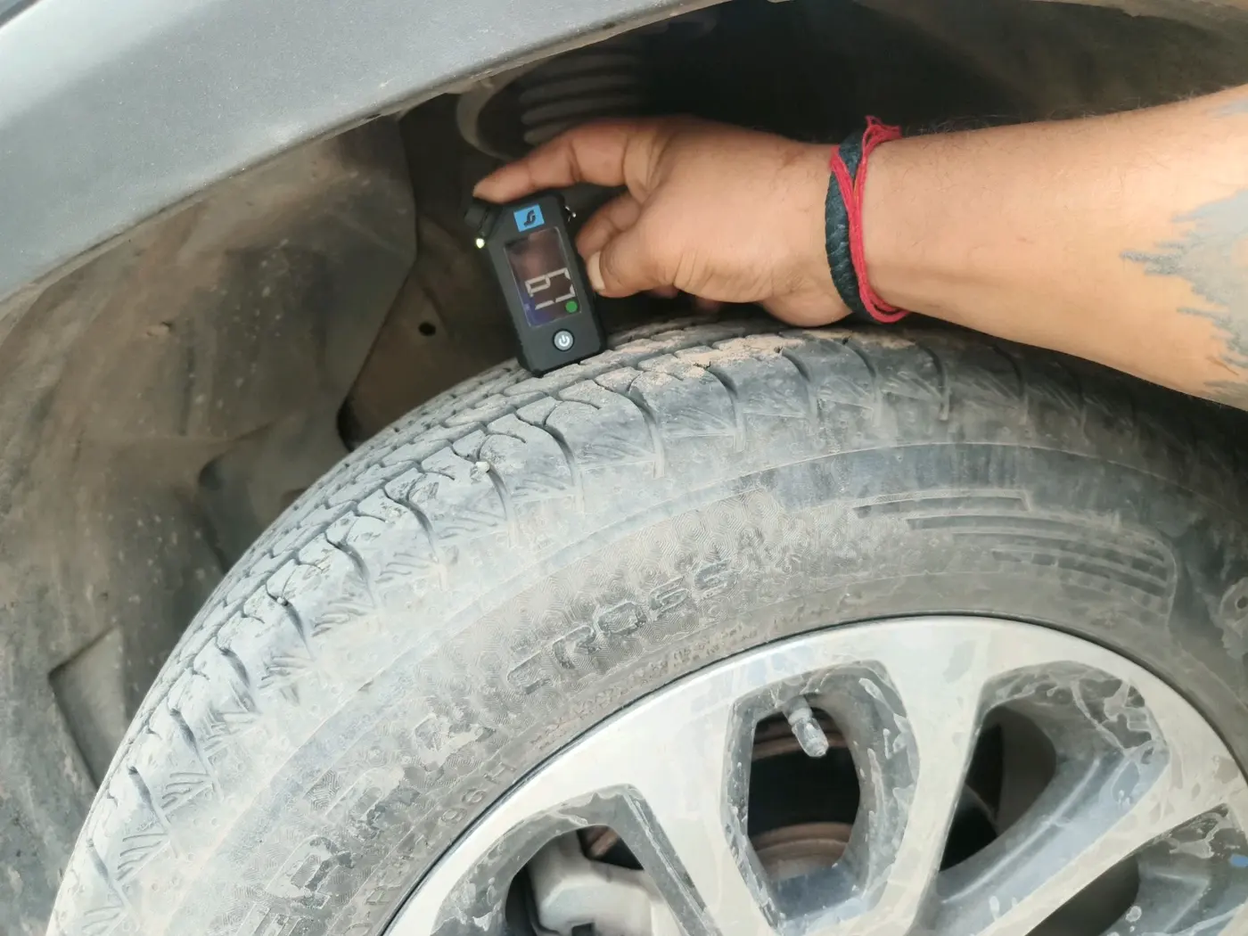 2024 Maruti Grand Vitara DELTA CNG, CNG, Manual, 33,040 km, tyre