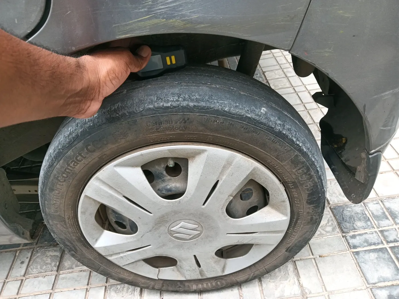 2015 Maruti Wagon R 1.0 VXI, Petrol, Manual, 1,59,330 km, tyre