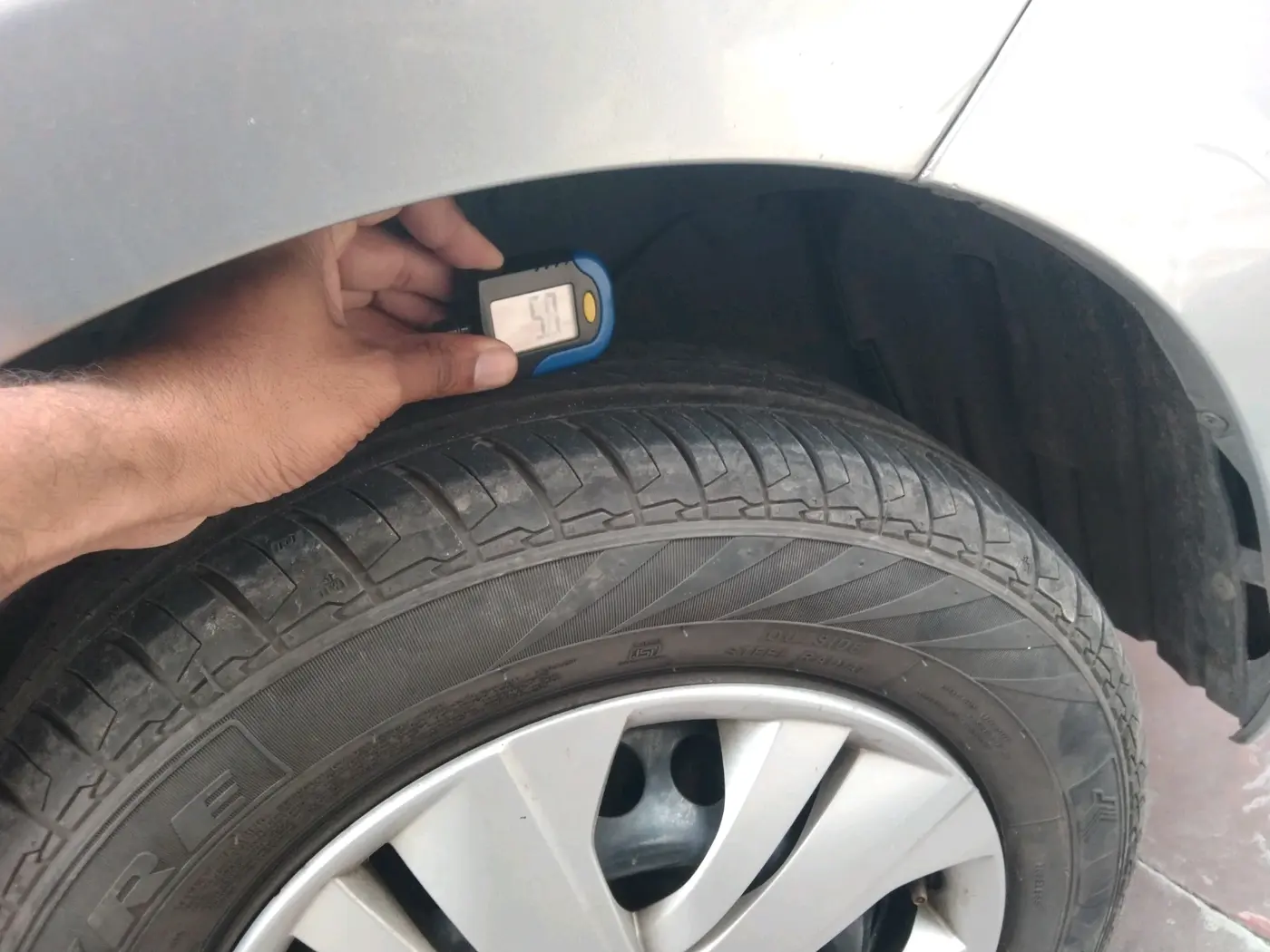2019 Honda Amaze 1.2L I-VTEC S, CNG, Manual, 68,166 km, tyre