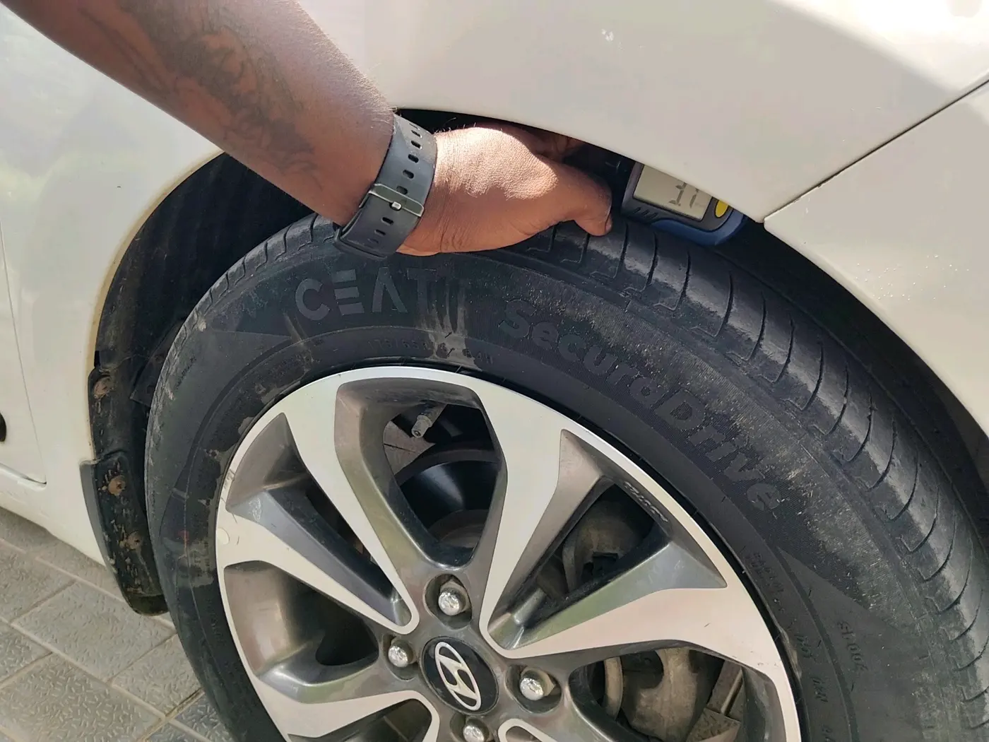 2018 Hyundai Xcent SX 1.2 (O), CNG, Manual, 65,600 km, tyre