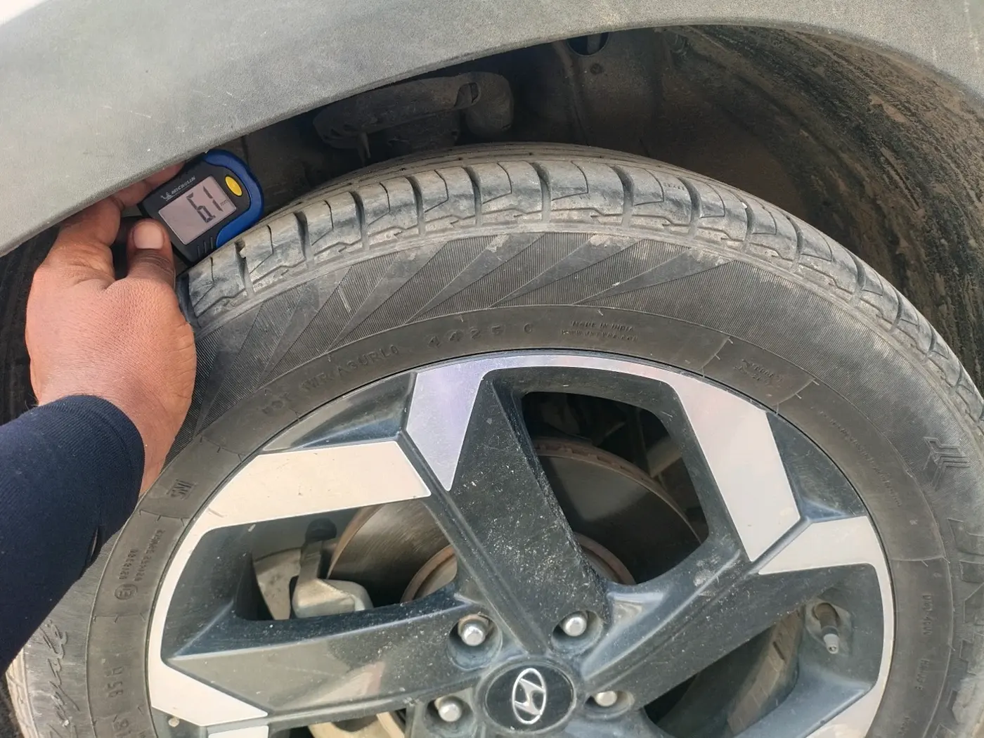2023 Hyundai ALCAZAR 1.5 SIGNATURE (O) AT 7STR, Diesel, Automatic, 82,265 km, tyre