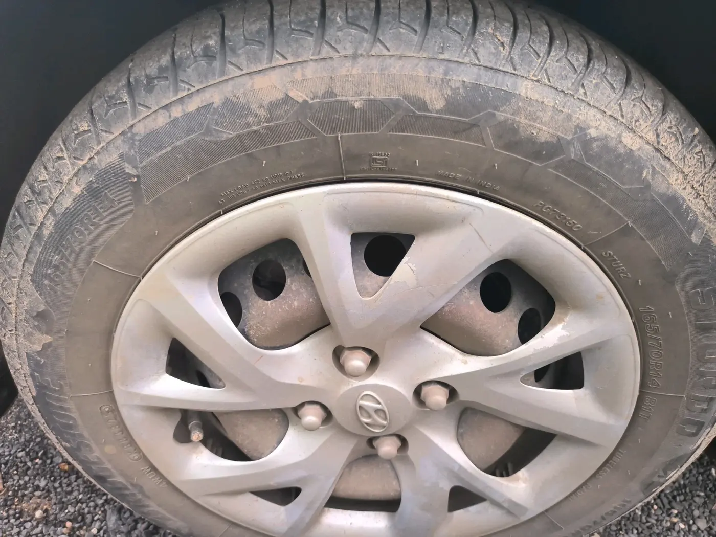 2018 Hyundai Grand i10 SPORTZ 1.2 KAPPA VTVT, CNG, Manual, 1,44,848 km, tyre